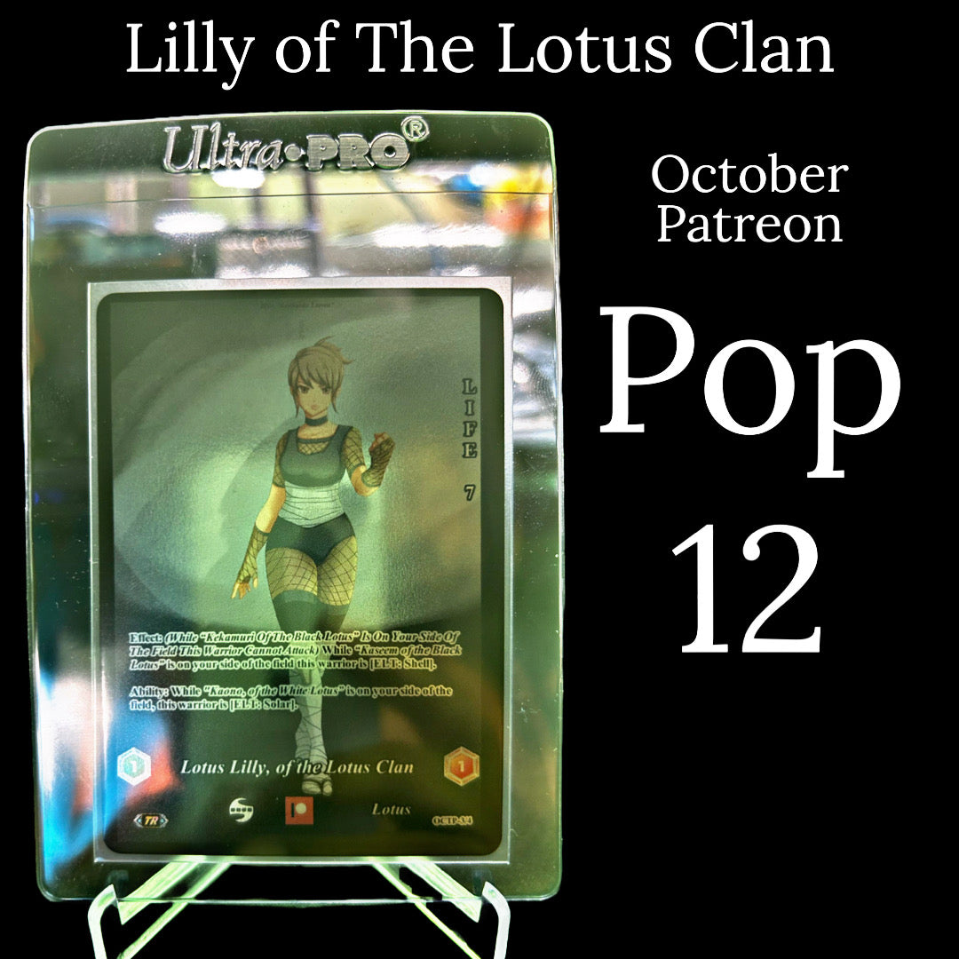 Promo Card: Silver Holo Lilly of The Lotus Clan Tasuo Rare