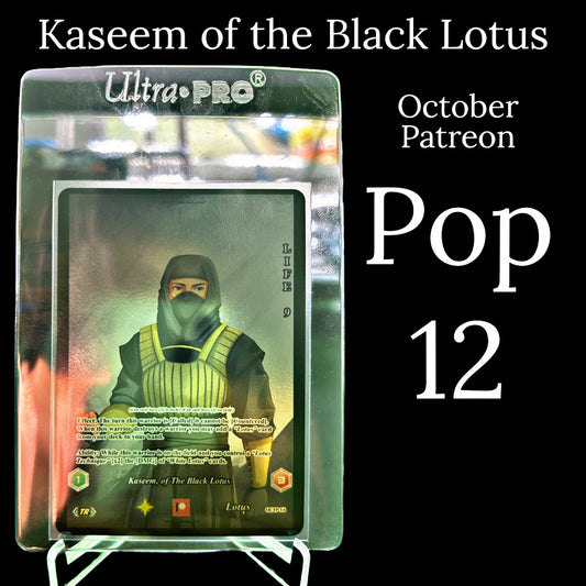 Promo Card: Silver Holo Kaseem of The Black Lotus Tasuo Rare